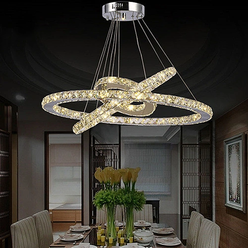 Modern Lamp Living Room Crystal Chandelier Light Pendant for Home Lighting Decoration